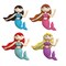 Buttons Galore and More Craft & Sewing Buttons - Mystic Mermaids - 12 Buttons